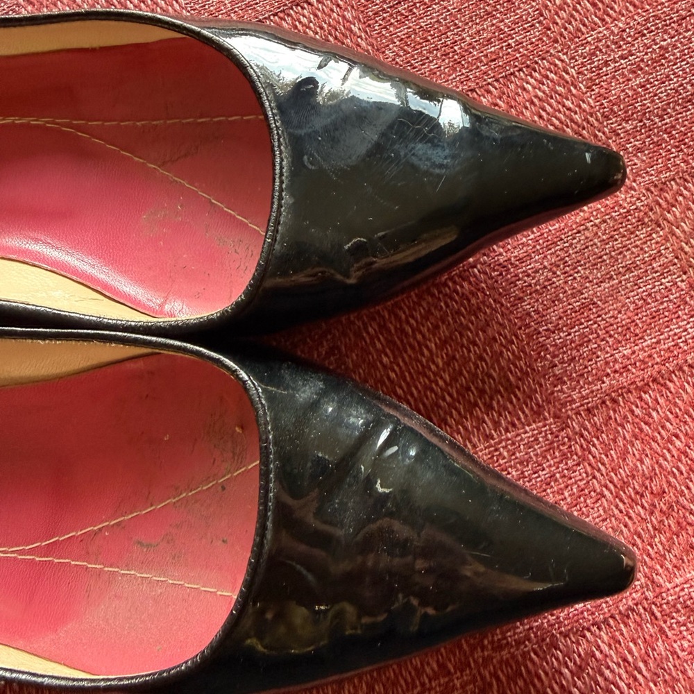 Kate Spade Black Patent Leather Heels - Picture 2 of 6